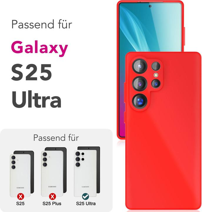 Image du produit Nalia Phoenix - Abwischbare Flüssigsilikon Hülle - Easy Clean Liquid Silicone Cover (Samsung Galaxy S25 Ultra)