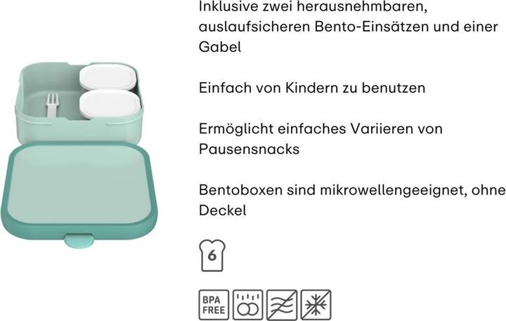 Productafbeelding Mepal Bento Lunchbox Campus Gross - Einhorn Glühen