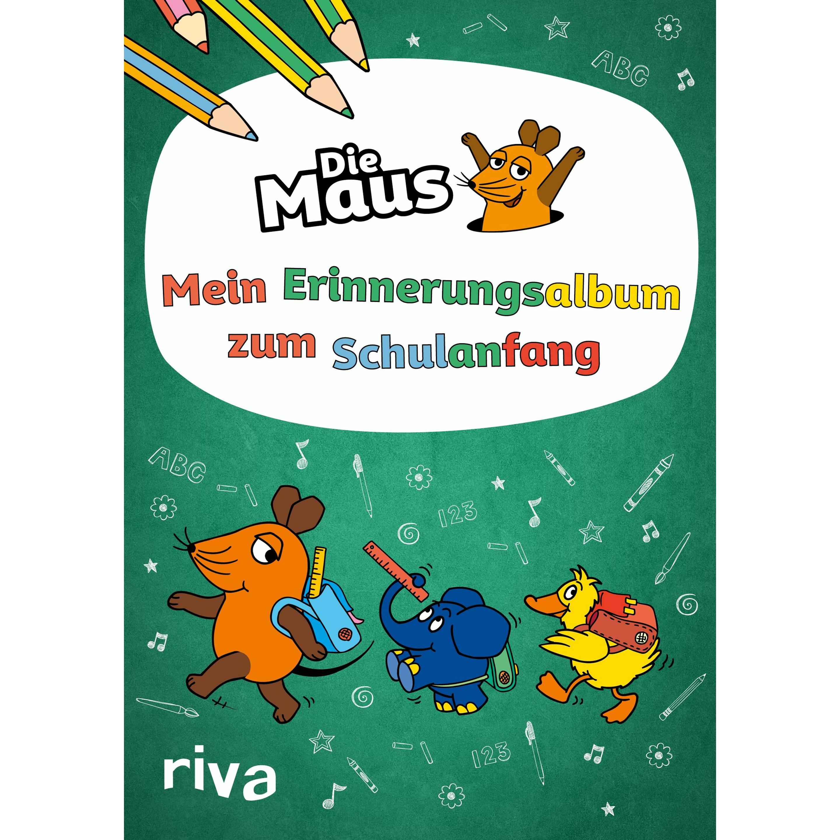 Die Maus – Mein Erinnerungsalbum zum Schulanfang, Kinderbücher von Riva