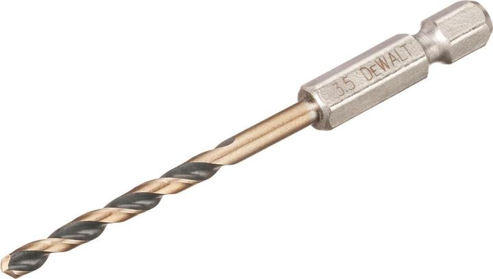 Produktbild DeWalt DT20603QZ HSSG MetallSpiralbohrer 1 Stück 3.5 mm Gesamtlänge 76 mm kor (3.5 Millimeter)