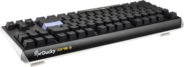 Actual product image Ducky One 3 Classic Black/White TKL Gaming Keyboard, RGB LED - MX-Black (US) (US, Cable)