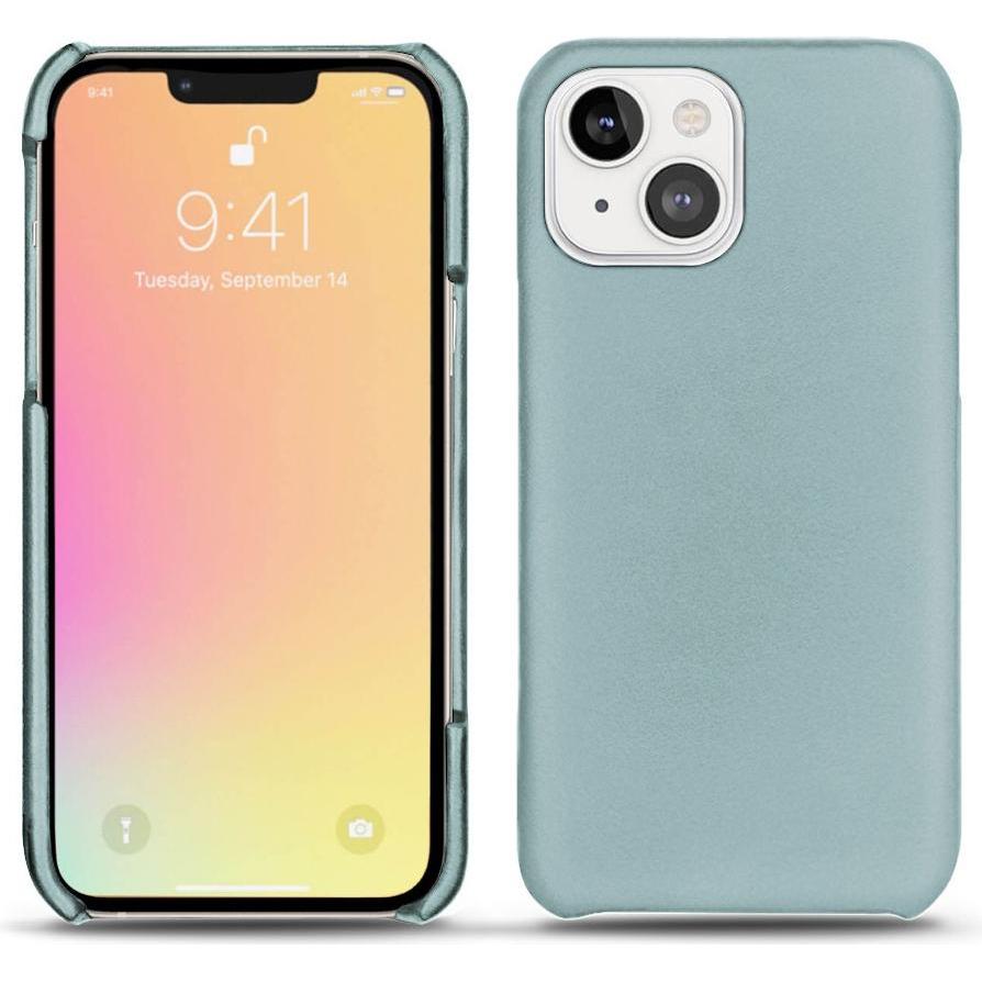 Noreve Lederschutzhülle (Apple iPhone 13 mini), Smartphone Hülle, Blau