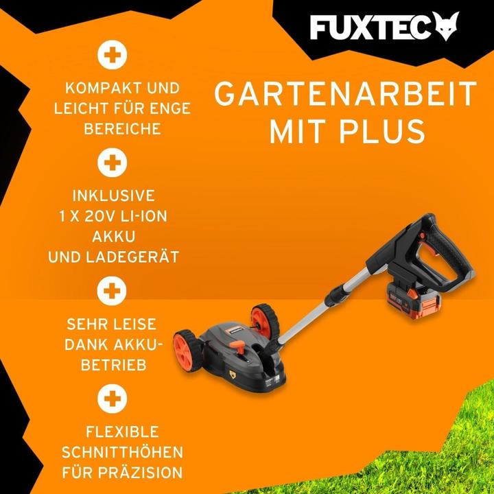 Actual product image Fuxtec 20V Akku Rasenmäher FX-E1RMEH20-SET (Rechargeable battery operated)