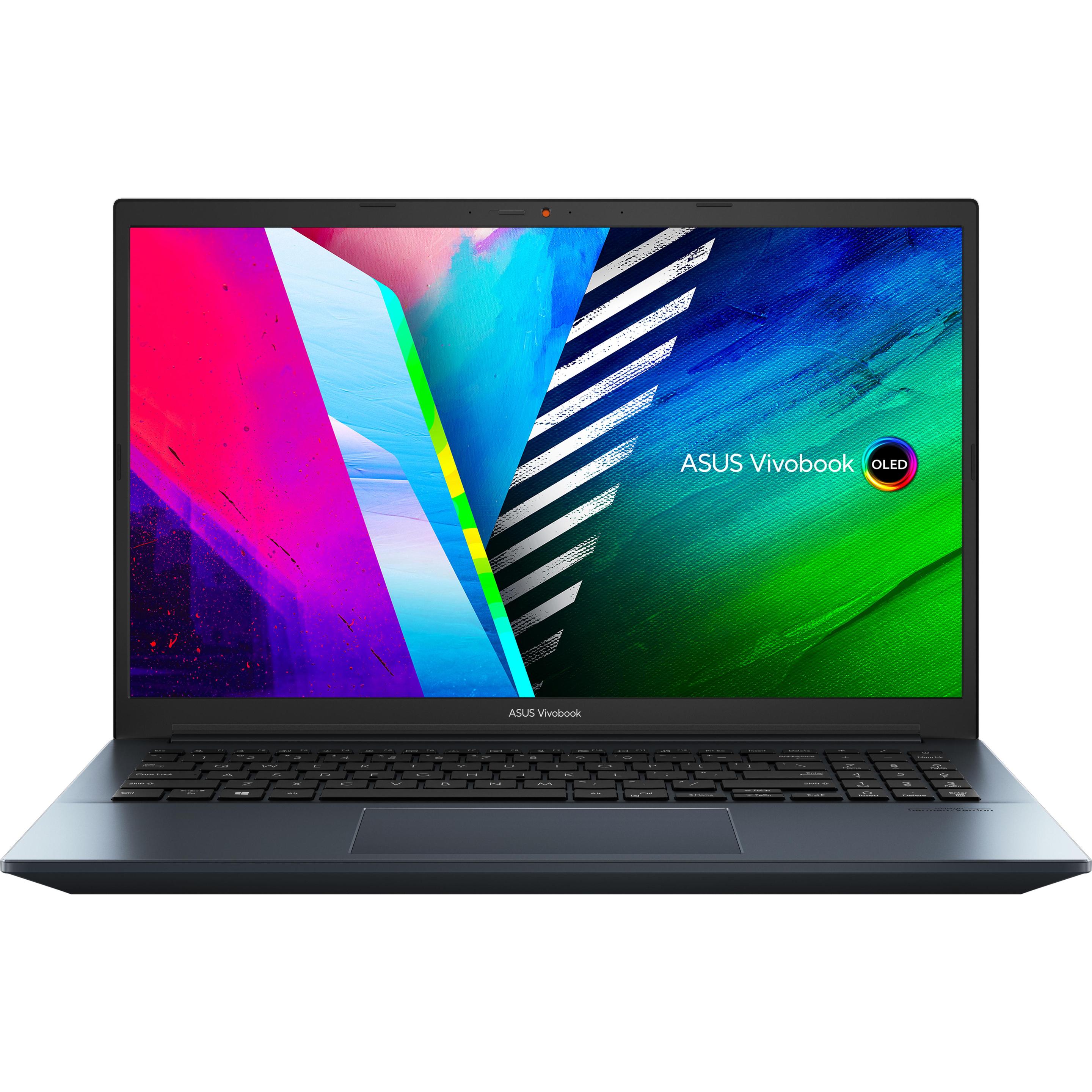 ASUS VivoBook Pro 15 OLED (15.60", 1000 GB, 16 GB, DE, AMD Ryzen 9 5900HX), Notebook, Blau