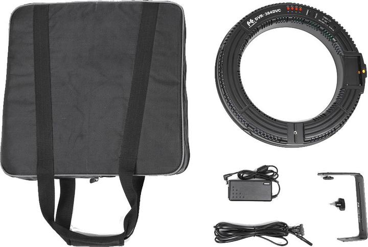 Image du produit Falcon Eyes Lampe annulaire LED bicolore Dimmable DVR-384DVC sur 230V (Éclairage annulaire)