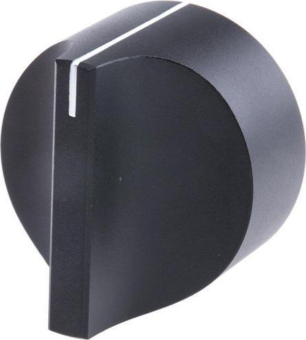 Produktbild RS PRO Drehknopf Aluminium 32mm schwarz