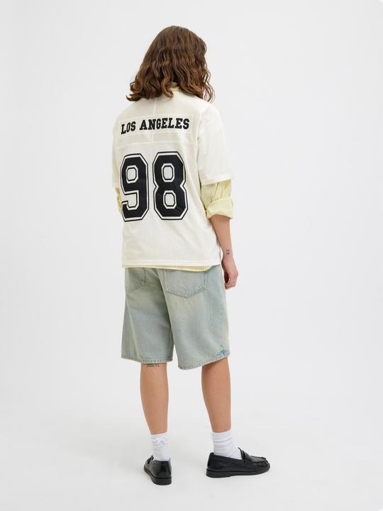 Produktbild JJXX Jxzola Mesh Print Ss V Neck Tee Jrs Ln (XS)