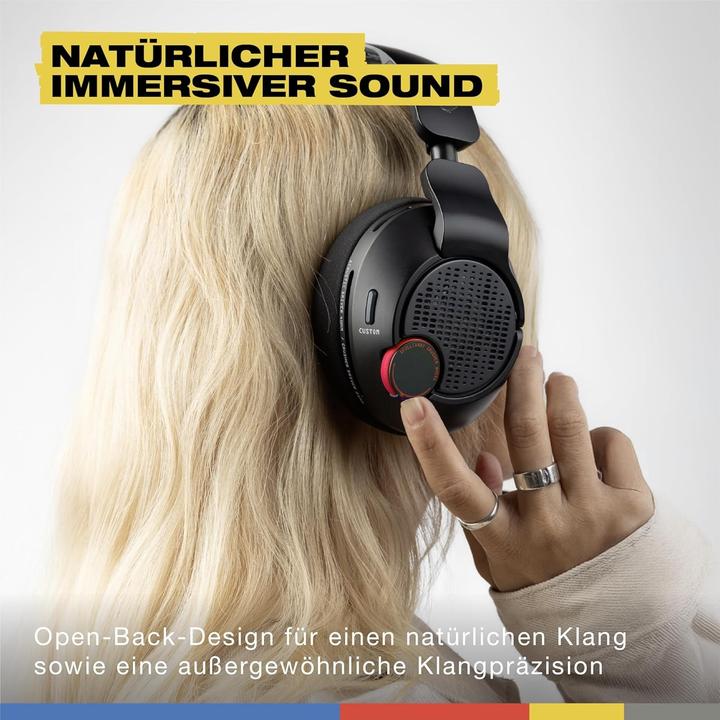 Actual product image Skullcandy Crusher Plyr 720 Wireless Gaming Headphones, black (Cable, Wireless)