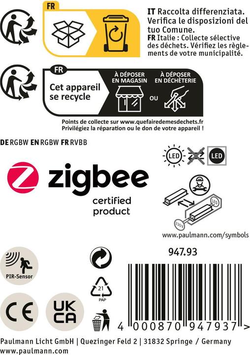 Produktbild Paulmann Aussenwandleuchte Alara (600 lm, IP44)