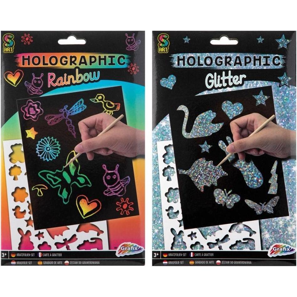 Grafix Set per l'artigianato artistico dell'incisione - Glitter