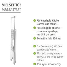 Produktbild Wenko Haushaltsleiter (Trittleiter, 44 cm)