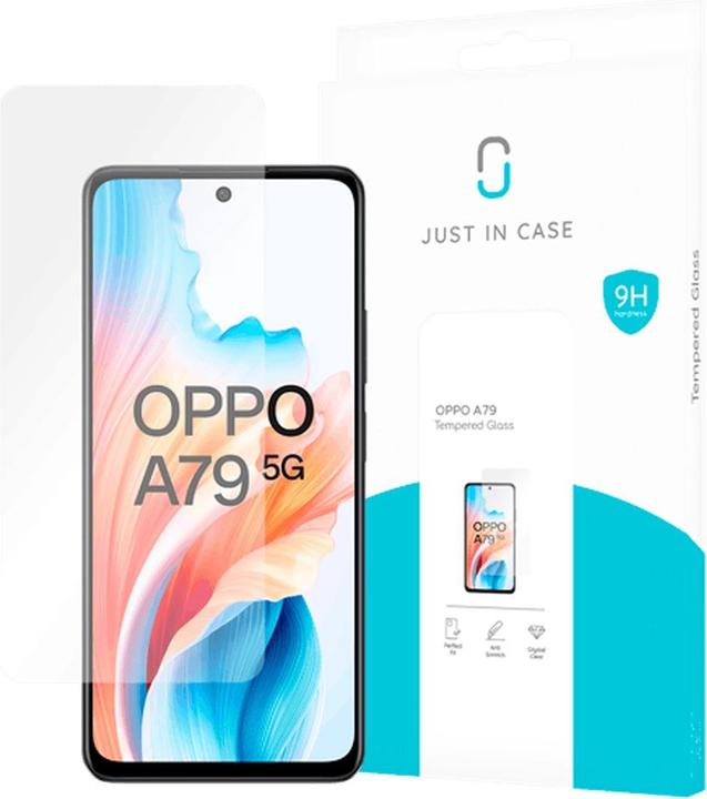 Actual product image Just in Case Tempered glass clear screen protector OPPO A79 (1 Piece, Oppo A79)