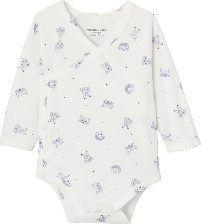 Actual product image Vertbaudet 5er-Pack Baby Langarm-Bodys mit Tieren, Bio-Baumwolle (74)
