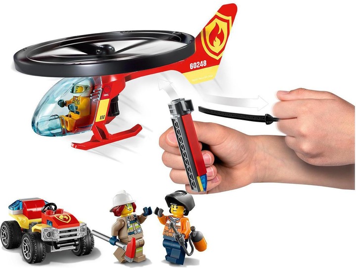 Actual product image LEGO Operation with the fire brigade helicopter (60248, LEGO City)