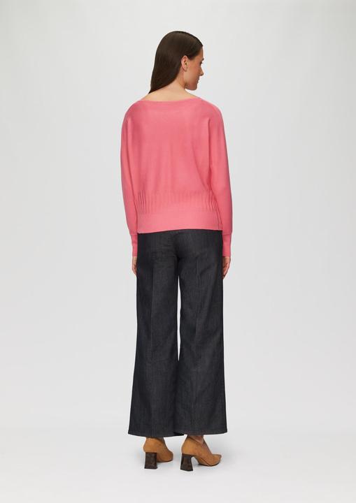 Produktbild s.Oliver Strickpullover Strickpullover mit Strukturmuster am Saum (48)