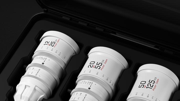 Productafbeelding Dzofilm Pictor Zoom 3-Lens Kit (12-25/20-55/50-125 T2.8) Wit (Canon EF-M, Volledig formaat)