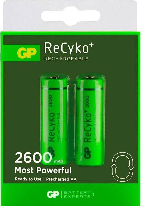 Actual product image GP Batteries ReCyko (2 pcs., AA, 2600 mAh)