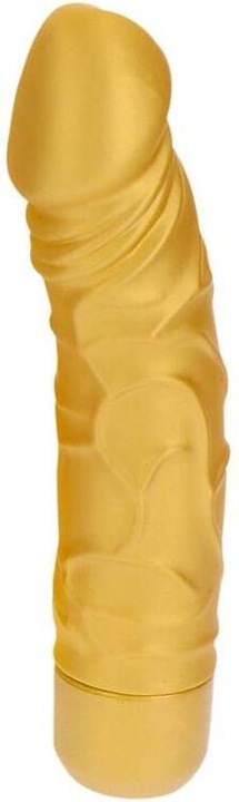 Actual product image ToyJoy Will They Be Real? Gold Thick Original Vibrator Gold