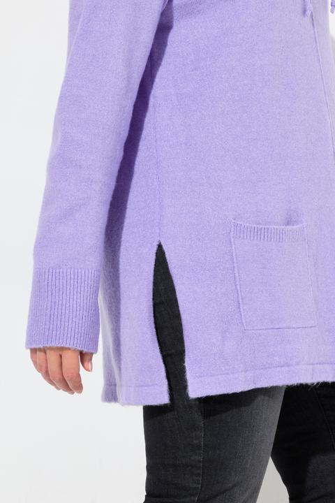 Produktbild Ulla Popken Pullover, Stehkragen, Kordel, Taschen, Langarm (56)