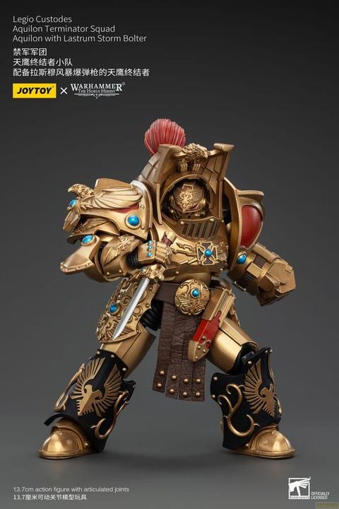 Actual product image Joy Toy Warhammer The Horus Heresy Action Figure 1/18 Legio Custodes Aquilon Terminator Squad Aquilon with