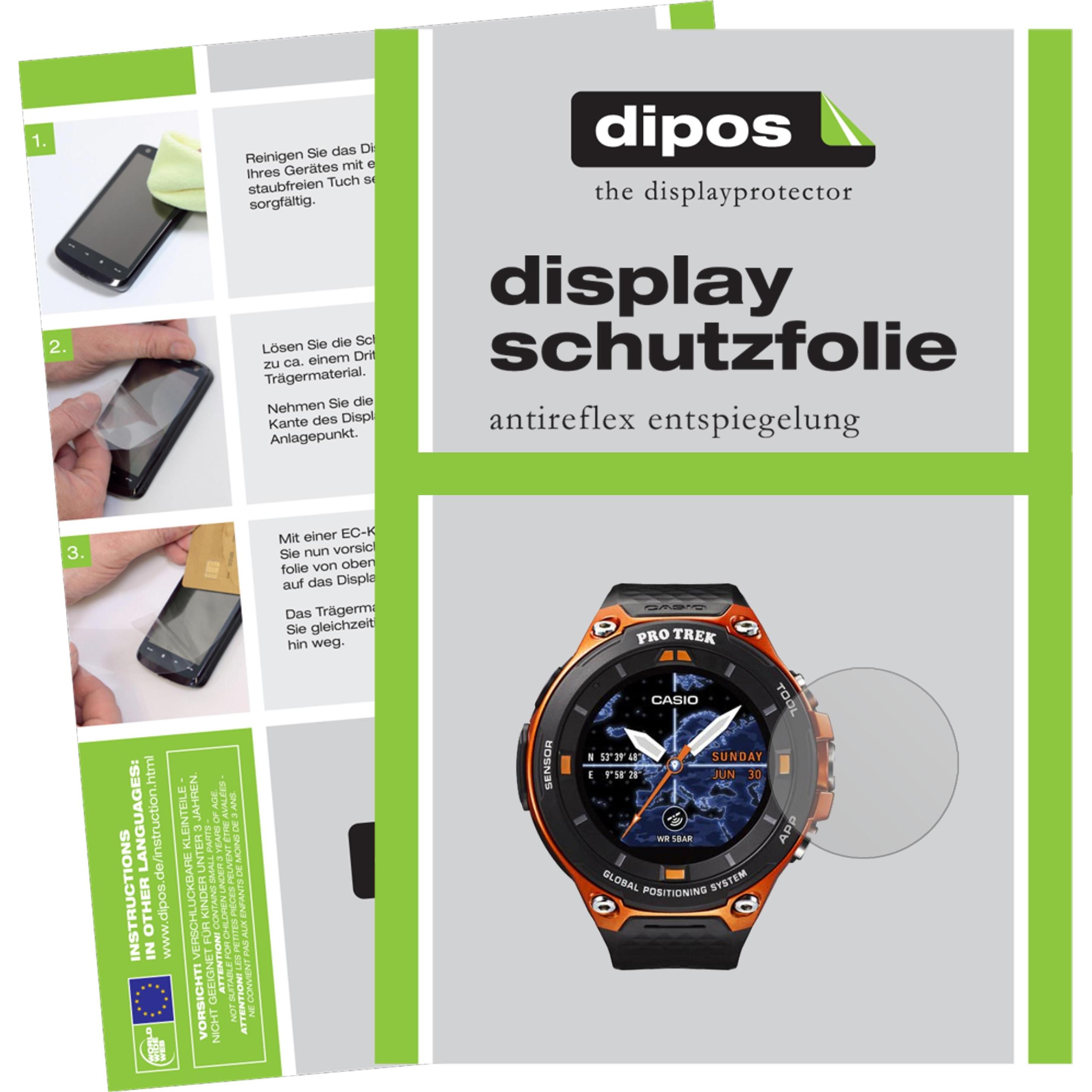 Dipos Displayschutzfolie Antireflex, Smartwatch Schutzfolie, Transparent