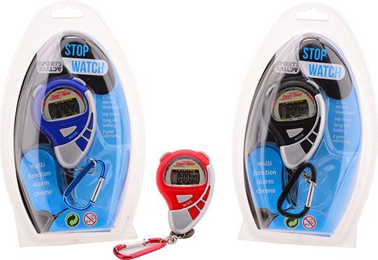 Actual product image Johntoy Sport active stopwatch, carabiner