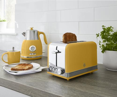 Produktbild Swan 2 Slice Retro Yellow Toaster