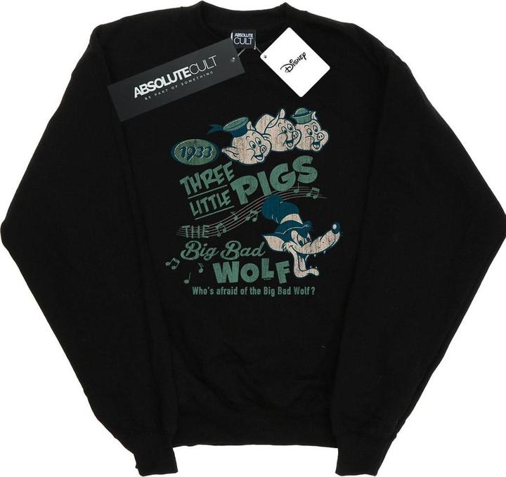 Immagine prodotto Disney Three Little Pigs Who's Afraid Of The Big Bad Wolf Felpa Uomo (4XL)