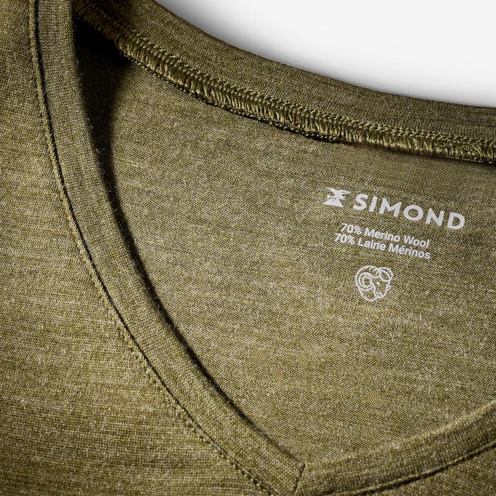 Actual product image Forclaz Merinoshirt Damen kurzarm - Merino Fresh khaki (XS)