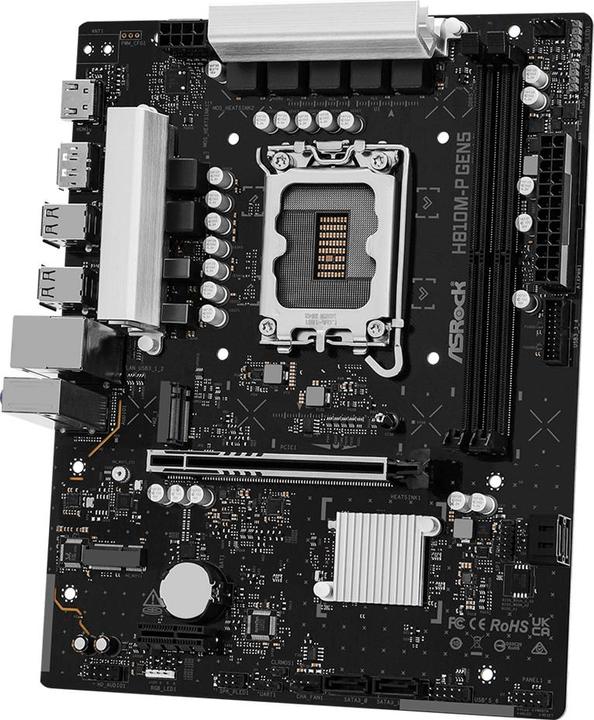 Produktbild AsRock MB Intel 1851 H810M-P Gen 5 (LGA 1851, Intel H810, mATX)