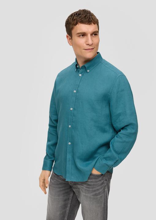 Immagine prodotto s.Oliver Hemd Leinenhemd mit Button-Down-Kragen (M)