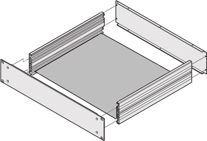 Schroff Mounting plate - CHASSIS PLATE 270T