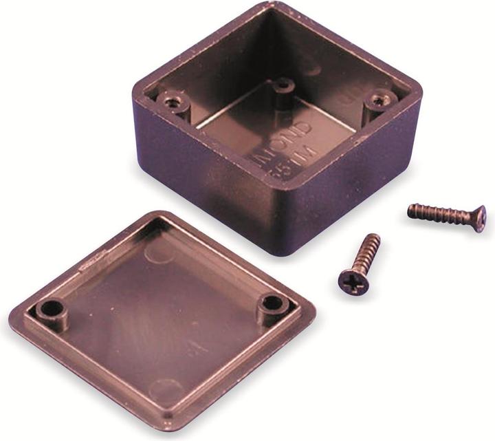 Produktbild Hammond Electronics 1551MBK Euro-Gehäuse 35 x 35 x 20 ABS Schwarz 1 St. (Gehäuse)