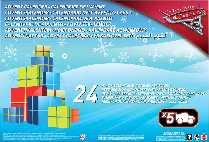 Produktbild Mattel Disney Cars 3 Adventskalender