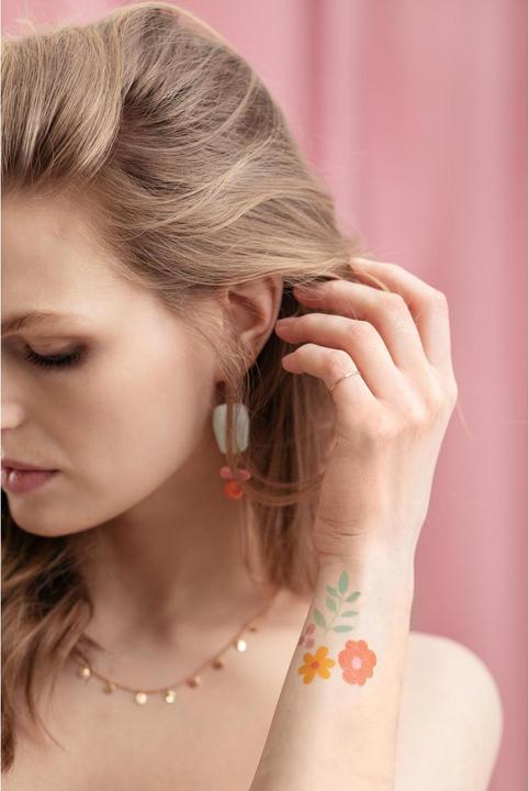 Produktbild Partydeco Tatouages - Fleurs