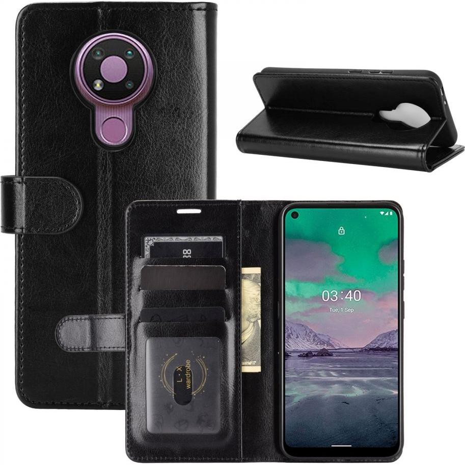 Screenguard CardLounge Nokia 3.4 Leder Hülle (Nokia 3.4), Smartphone Hülle, Schwarz
