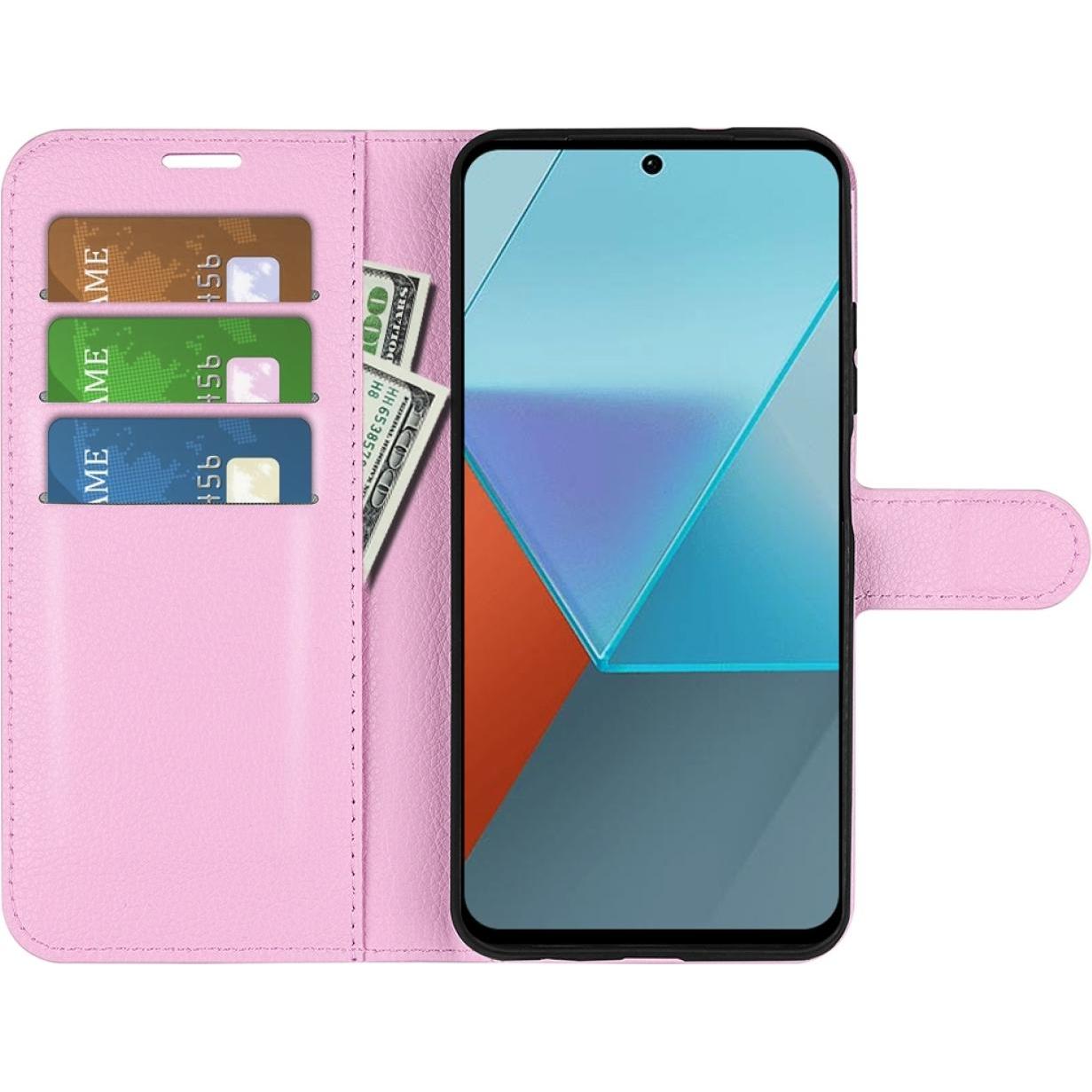 Thumbnail - Screenguard Xiaomi Redmi Note 13 Pro 5G Leather Guard Lederhülle (Xiaomi Redmi Note 13 Pro), Smartphone Hülle, Rosa