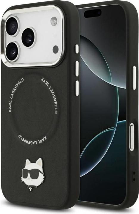 Produktbild Karl Lagerfeld - Leather MagSafe - iPhone 17 Pro - Black (Apple iPhone 17 Pro)