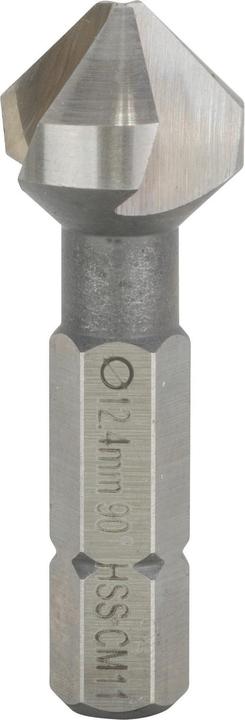 Image du produit Bosch Professional Zubehör Fraise conique à lamer à queue six pans, 12,4 mm, M 6, 35 mm, 1/4 de pouce (12,4 mm)
