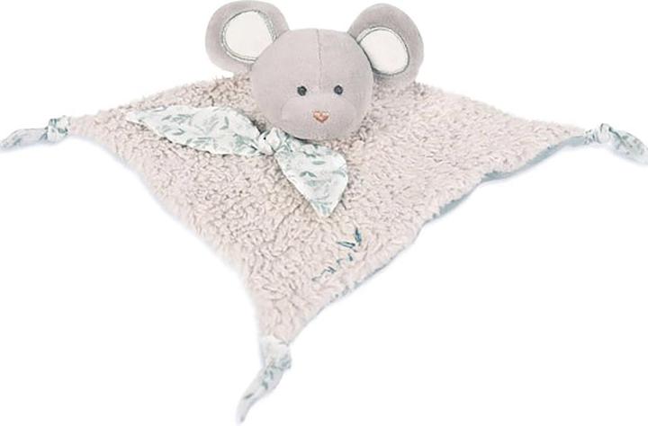 Image du produit Doudou et Compagnie Doudou souris bio, vert olive 25cm