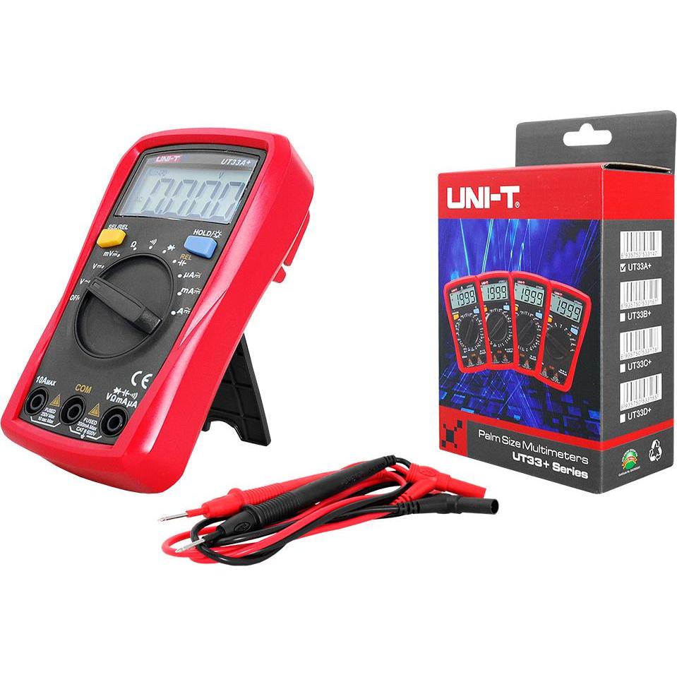 Thumbnail - Lasmex, Multimeter, Universalmessgerät mit automatischem Messbereich UT33A+ UNI-T (CAT IV 600V, CAT III 1000V)