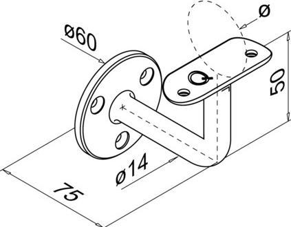 Image du produit Q-Railing Supports pour mains-courantes Q-LINE® (Acier inoxydable V2A)