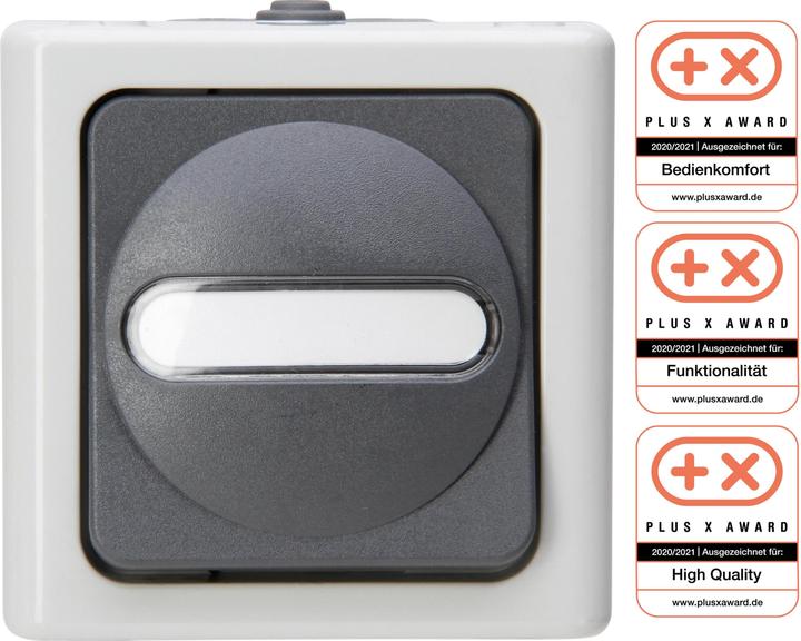 Produktbild Kopp Kreuzschalter grau