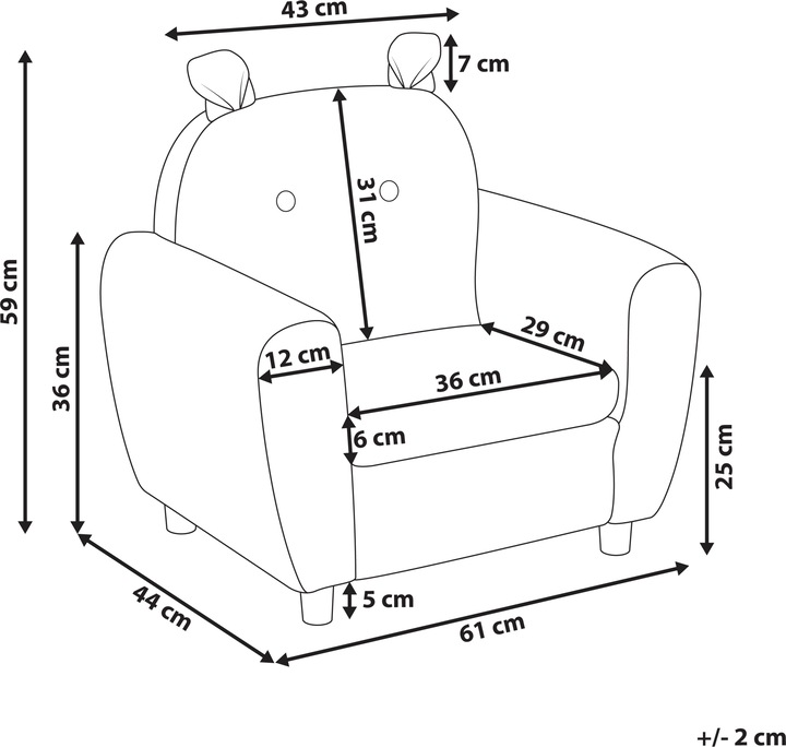 Actual product image Beliani Maribo (Child armchair)