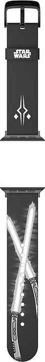 Image du produit Moby Fox Star Wars - Apple Watch Armband 38/40/41/42/44/45/49 mm (The Mandalorian Ahsoka Tano Lichtschwert) (Silicone)