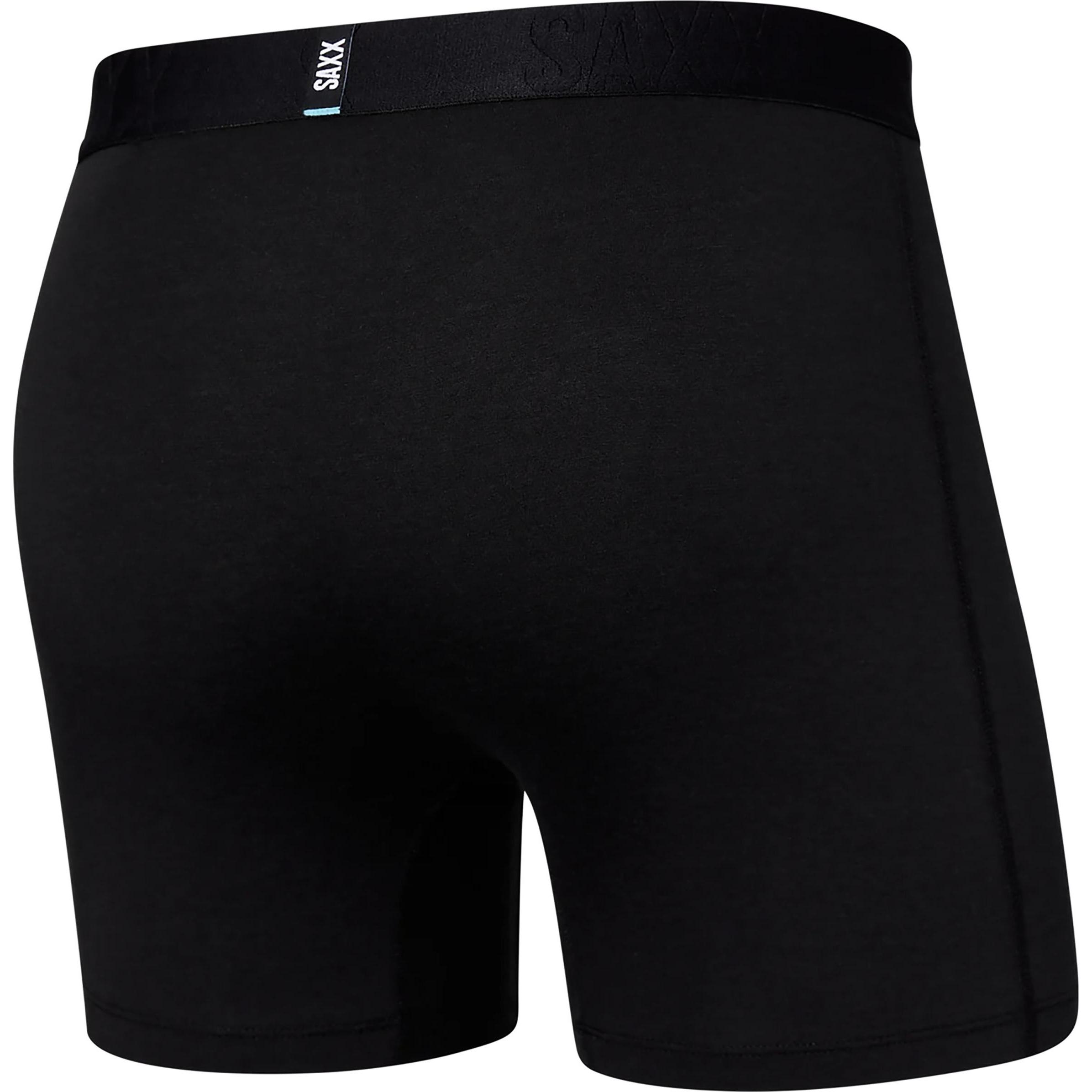 Thumbnail - SAXX, Herren, Funktionsunterhose, Droptemp Cooling Cotton Boxer Brief Fly (S), Schwarz, S