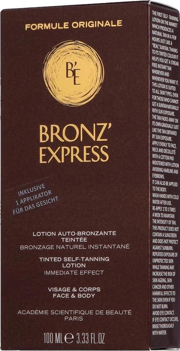 Actual product image Bronz Express Bronz'Express Tinted Self-Tanning Lotion 100 ml (Self tanning serum, 100 ml)