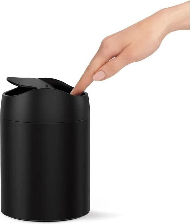 Immagine prodotto Simplehuman Cestino per rifiuti da 1,5 l, nero opaco (1.50 l)