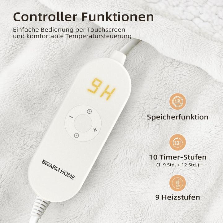 Produktbild Home Heizdecke mit Abschaltautomatik (180 x 130 cm)