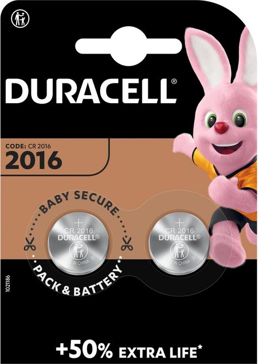 Duracell Knopfzellen (1 Stk., CR2016, 75 mAh)
